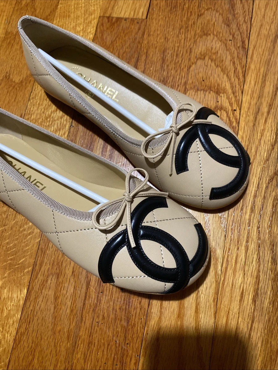 CHANEL Round Toe Chanel Ballerina Flats for Women for sale | eBay