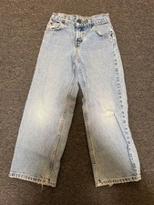 Vintage Levi's Kids Orange Tab 31365-0214 Relaxed Fit Light Wash Distressed Jean