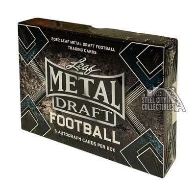 2022 Leaf Metal Draft Football Hobby Box