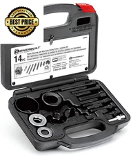 Powerbuilt Power Steering and Alternator Pulley Remove Install 0, Black 
