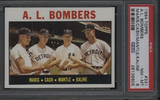 1964 Topps #331 AL Bombers .PSA-8, Mickey  Mantle+, High End =