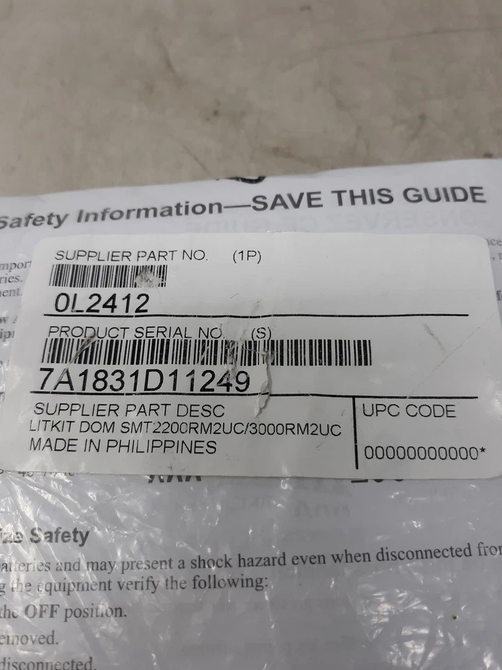 APC LITKIT DOM SMT2200RM2UC/3000RM2UC PowerChute Business Edition Kit New - Image 2 of 4