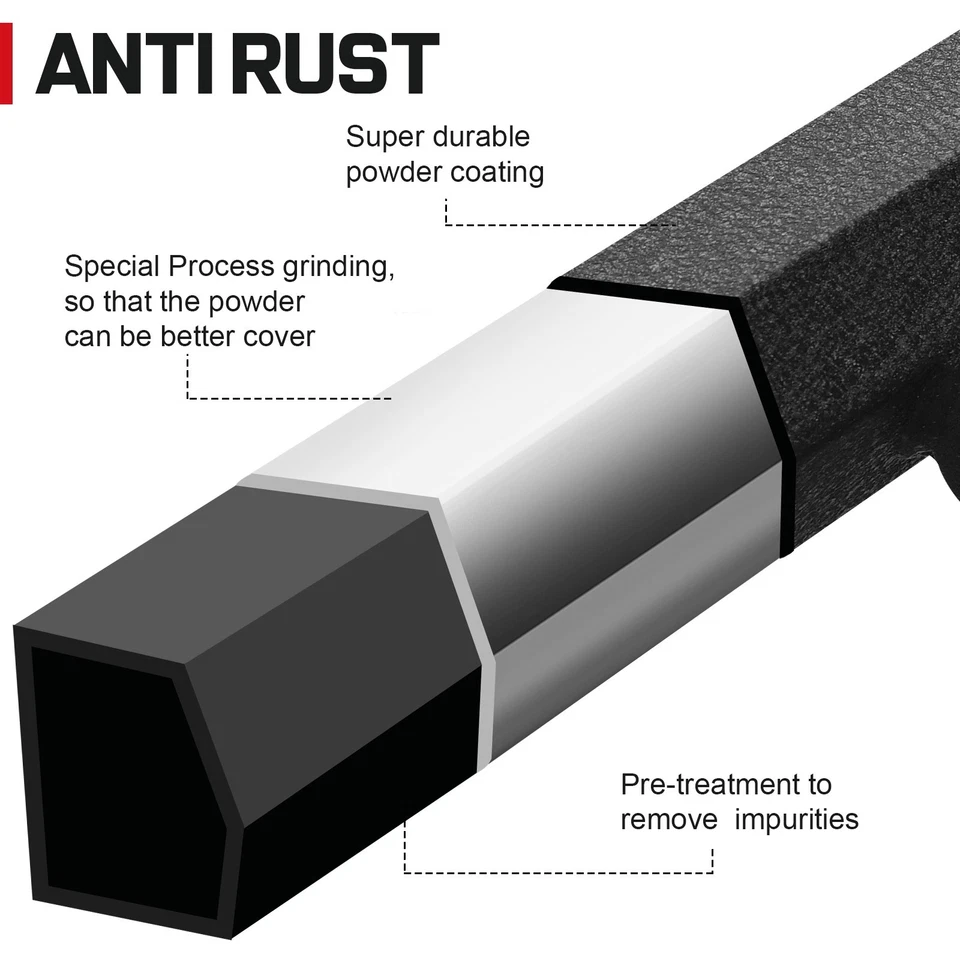 For 04-25 Nissan Titan Crew Cab 3" Running Boards Nerf Bar Drop Step Board BCKA Foto 4 de 4