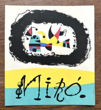 Joan Miro  "Boy with Kite and Bird" Original Lithograph Mourlot, Plate Signed