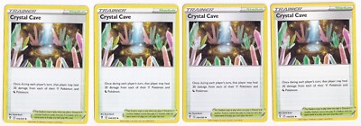 Pokemon TCG - x4 CRYSTAL CAVE  144/203 Evolving Skies Playset
