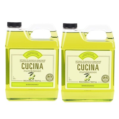 #ad Fruits amp; Passion Concentrated Coriander and olive Dish Detergent refill 2 Pack $49.99