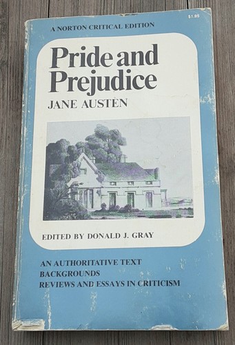 Pride and Prejudice by Jane Austen 1966 Norton Critical Edition Donald J Gray PB - Foto 1 di 15