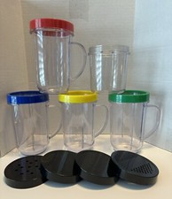 Magic Bullet Blender Replacement Parts Cups Lids Color Rims  Covers