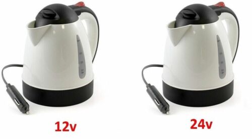 12V-24V Travel Kettle Car Truck Van HGV Lorry 0.8L Fast Boil Hot Drinks Coffee - Picture 1 of 17