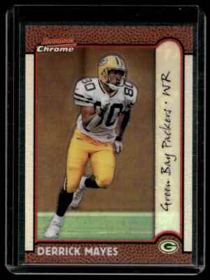 1999 Bowman Chrome Refractor Derrick Mayes Green Bay Packers #25