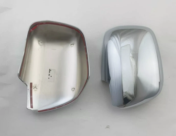 Cubierta de tapa de marco lateral de espejo retrovisor cromada para 01-07 Toyota Highlander 2PS Foto 3 de 4