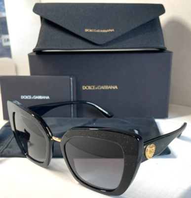 DOLCE & GABBANA DG4359 3218/8G BLACK GOLD W/GREY GRADIENT  display picture 1