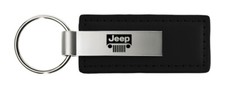 Jeep Grill Leather Keychain Black Jeep Grill Leather Keychain Black