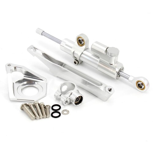 FOR YAMAHA YZF600 R6 Motorcycle Adjustable Steering Stability Damper Bracket Kit - Picture 12 of 21