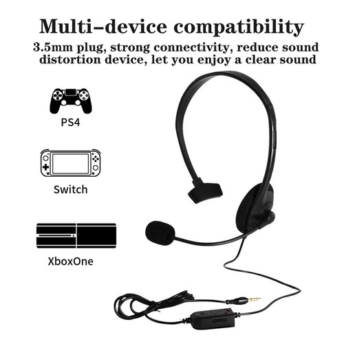 Casque d'ordinateur filaire avec micro 3,5 mm casque de centre d'appels pour ordinateur portable Skype PC - Photo 13 sur 15