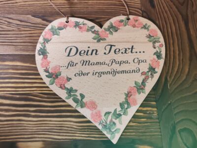 Beste Mama Herzschild Mutti   Holzschild Geschenk Muttertag personalisiert Text