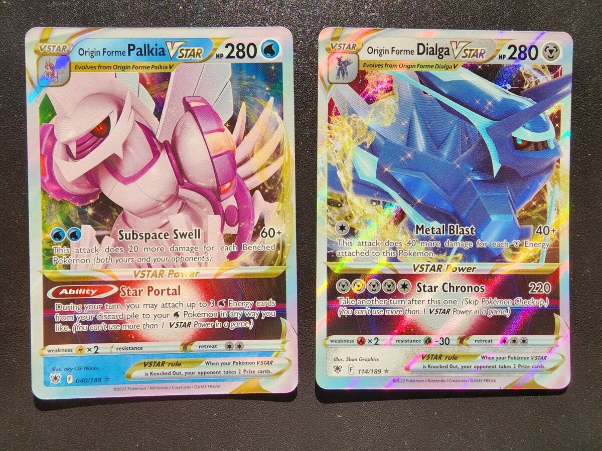  Palkia V & Vstar 040/189 Astral Radiance - Pokemon Ultra Rare  Set - Holo Rare Card Lot : Toys & Games