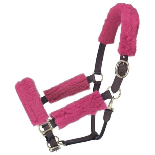 Horse Halter Synthetic Fleece Cover Sets - Choose from 8 Colors - Picture 1 of 9