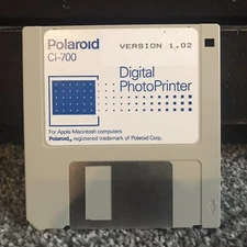 Vintage- Polaroid CI-700 Digital Photo Printer - Apple Macintosh Mac Disk
