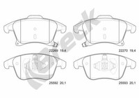 Breck BremsbeläGe Bremsbelegsatz Vorne FüR Ford Mondeo V Turnier Galaxy