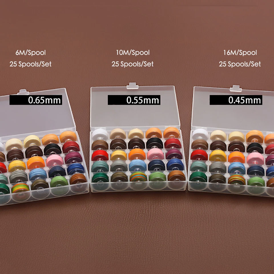 25pcs Colorful Leather Craft Hand Sewing Waxed Thread Spool 0.45mm 0.55mm 0.65m - Image 4 of 4