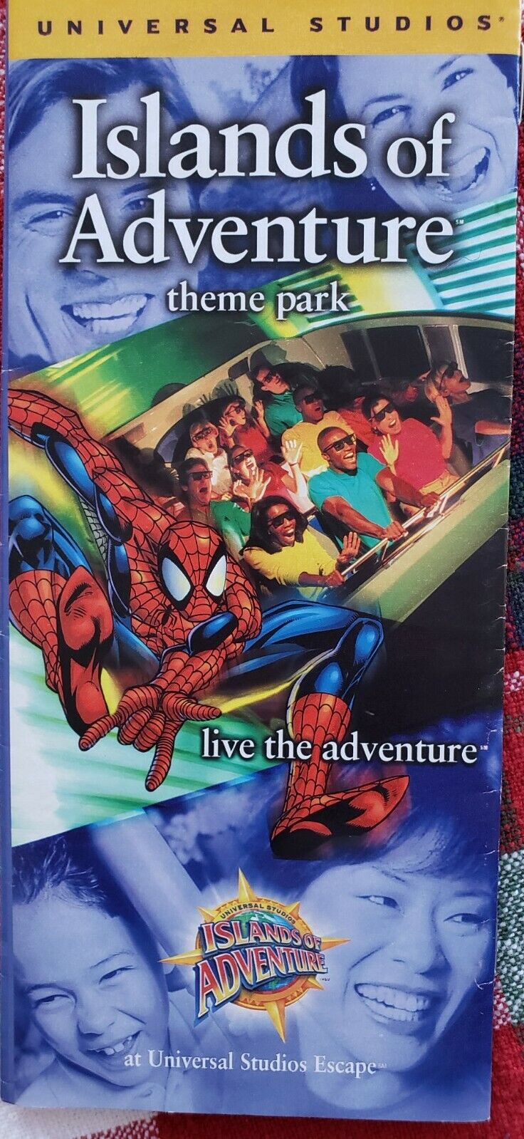 Universal Islands of Adventure Map and Brochure (1999 - 2023)