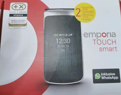 Emporia TOUCHsmart 4GB Senioren-Klapp-Handy-mit-Ladestation OVP 3,4"