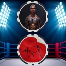 MIGUEL COTTO - BOXING HALL OF FAME - POKER CHIP - ***SIGNED/AUTO***