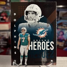 Jason Sanders 2021 Panini Absolute Dolphins Unsung Heroes Silver Foil ⭐️ MINT