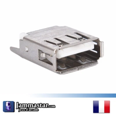 Connecteur USB type A à souder femelle - Female USB 2.0 Connector Solder  - Photo 1/2