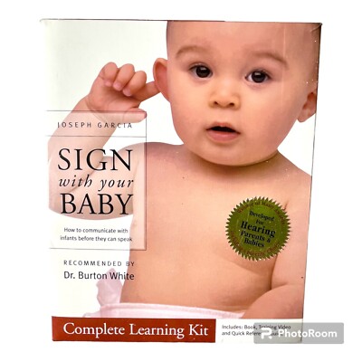 Sign Language Learning VHS Kit Joseph Garcia Sign With Your Baby Guide Book