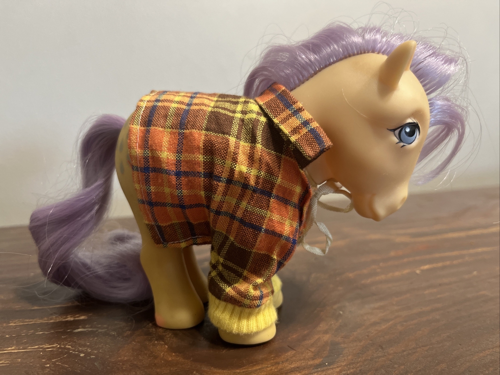 Giacca My Little Pony Vintage 1982 a goccia di limone viola goccia di pioggia pelle gialla viola
