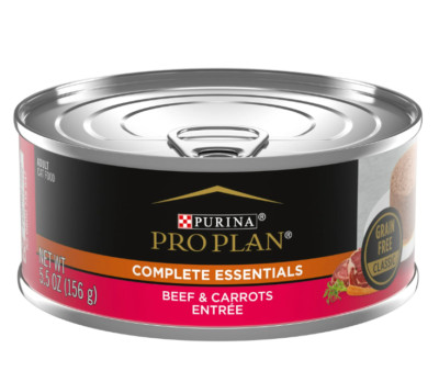 Purina Pro Plan, Grain-Free Beef & Carrots Entree, Wet Cat Food, 5.5 oz (24)