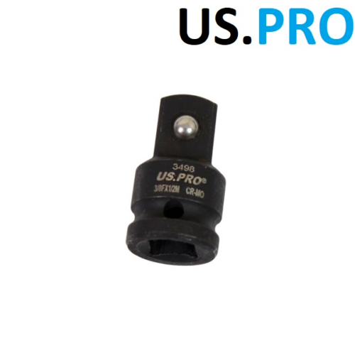 US PRO Tools, Set Di 4 Adattatori A Percussione Da 1/4", 3/8", 1/2", Riduttore Step Up/down 3504 - Foto 5