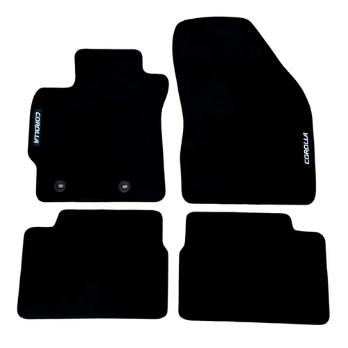 For Toyota Corolla Car Floor Mats Velour Waterproof Black Carpet Auto Liners New - Picture 1 of 8