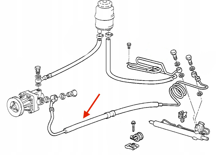 Servoleitung BMW E36 M3 3.0 286 PS Benzin