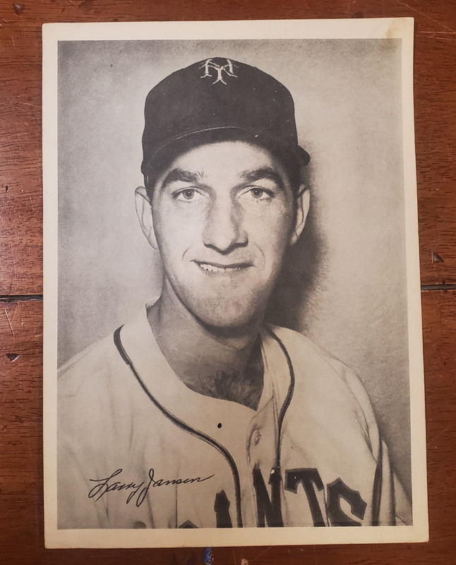 1948 New York Giants Picture Pack Paper Photo Larry Jansen