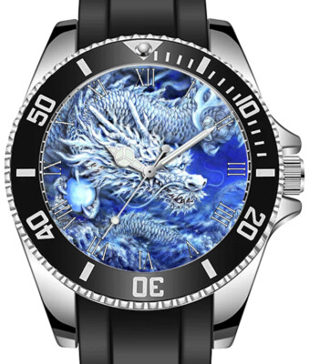 Chinese Dragon Mythology Sporty Unique Stylish Wrist Watch