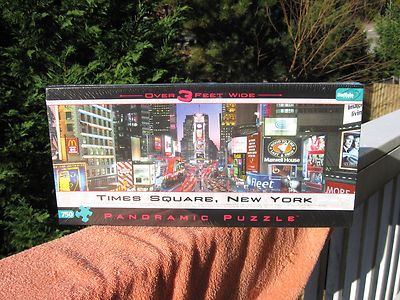 TIMES SQUARE, NEW YORK Panoramic 750 pc JIGSAW PUZZLE Buffalo .3 feet wide NEW