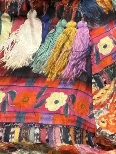 Camilla Franks Tassel Me Chiapas Dress Overlay Floral Embellished Silk Size 3 - Picture 17 of 18