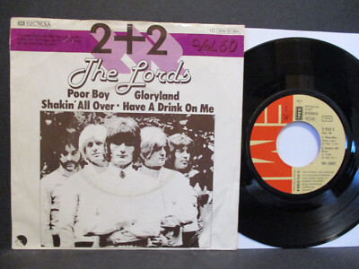 THE LORDS EP 7'' :  Poor Boy / Shakin' All Over / Gloryland + 1  Orig. in Stereo
