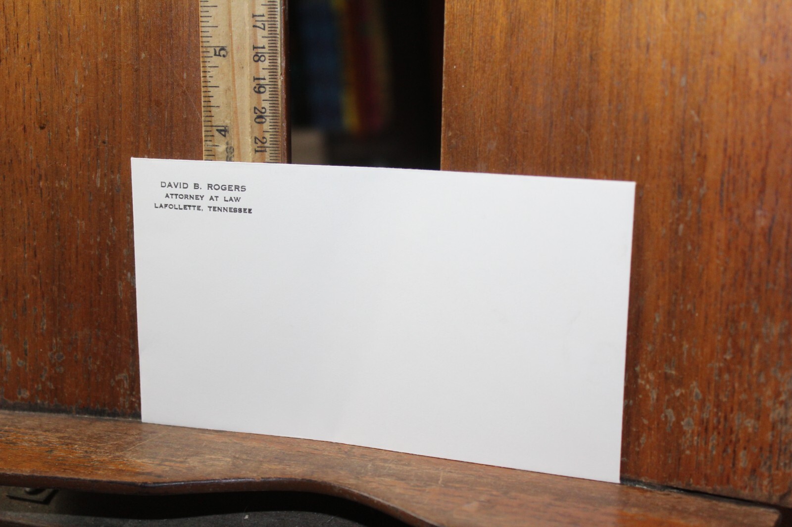 Vintage Envelope LaFollette Tennessee David B. Rogers Attorney at Law