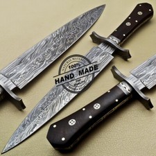 Coltello pugnale damascato personalizzato fatto a mano acciaio damascato caccia pugnale coltello 1693