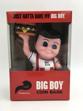 Big Boy Frisch's vinyl 7 3/4" coin bank - SEALED - BRAND NEW