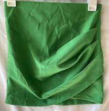 ZARA, Women's S, Bright Green MINI SKIRT, Draping, NWOT