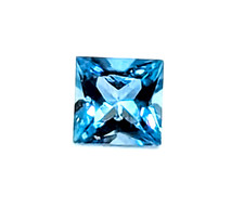Natural Exra Fine Aquamarine Square Princess Cut AAA Loose 2mm-5mm