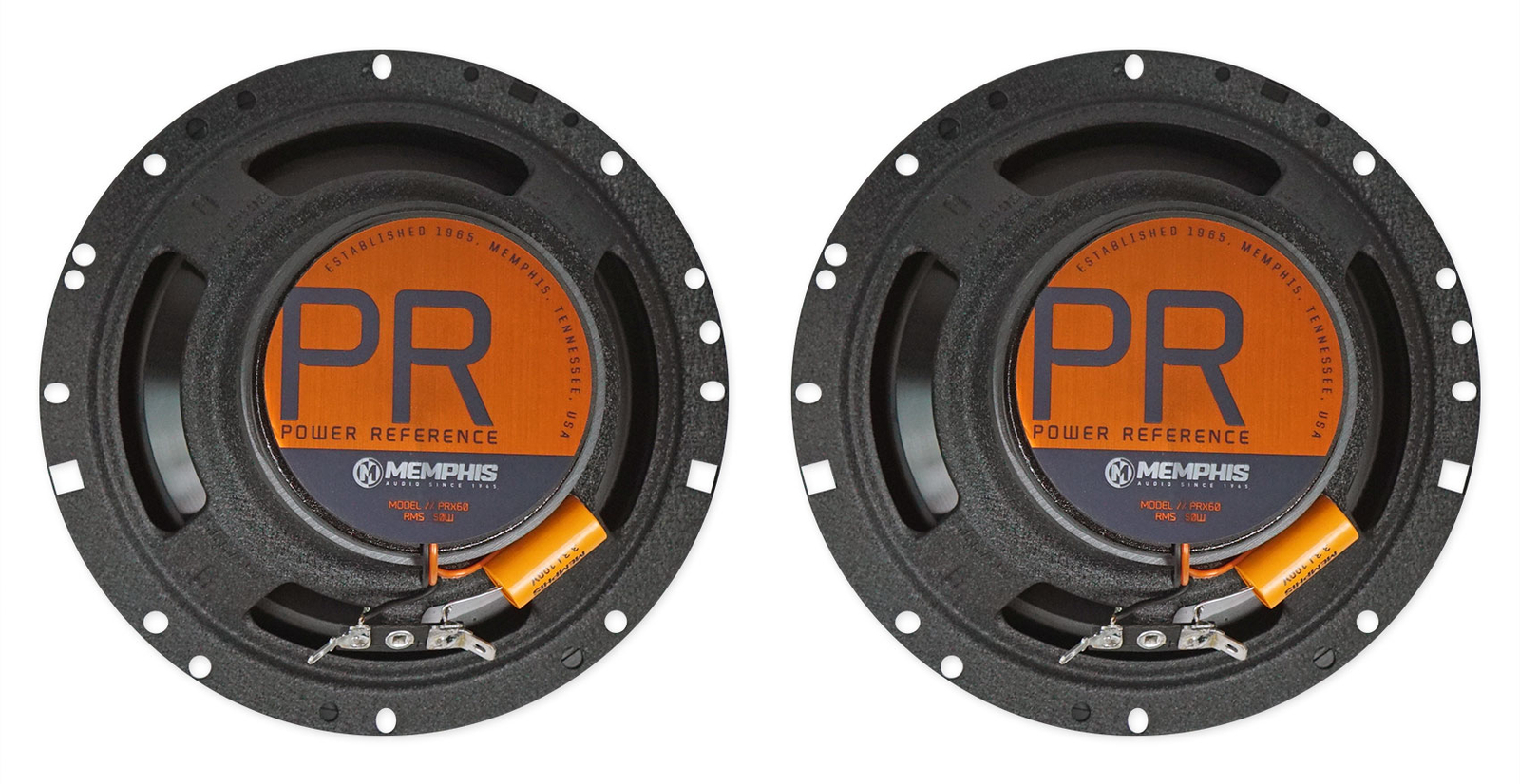 4 Автомобильные колонки Memphis Audio PRX60 675 мощностью 100 Вт с купольными поворотными твитерами PEI