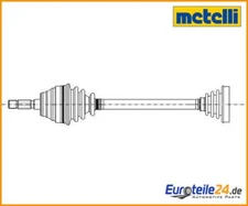 Drive Shaft Metelli 17-0648 for Alfa Romeo 147