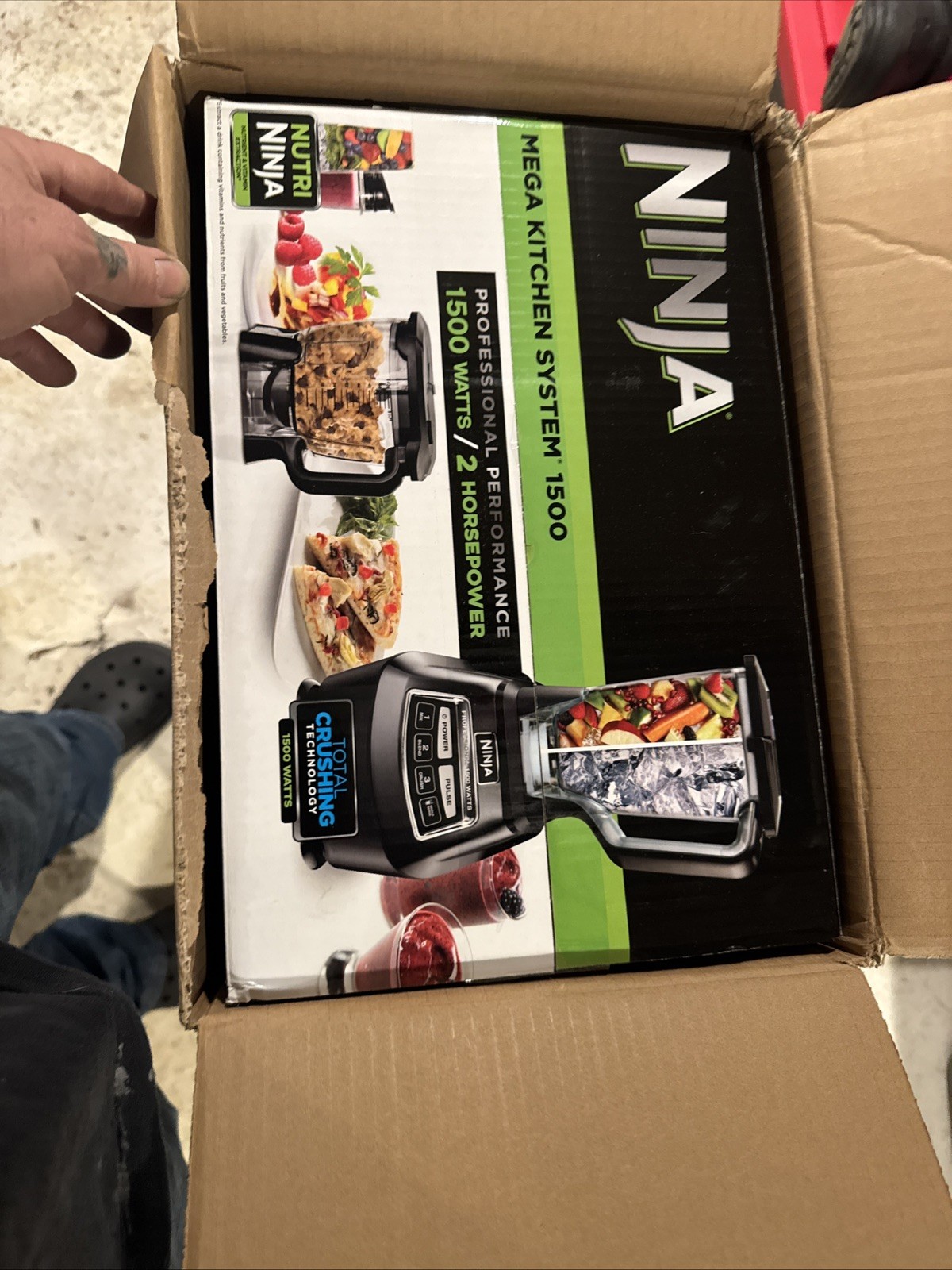 Ninja Mega Kitchen System Blender/Food Processor BL770 With 1500W