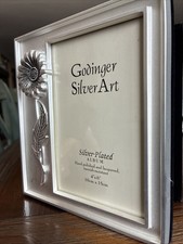 VTG GODINGER Satin Rose Silver Plated Photo Album Holds 100 4x6 Photos